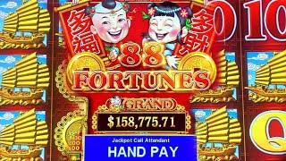 HIGH LIMIT 88 FORTUNES MASSIVE JACKPOT WIN ON $88 BETS  JACKPOT HAND PAY!