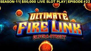 Ultimate Fire Link Olivera Street Slot Machine Live Play | SEASON-11 | EPISODE #22