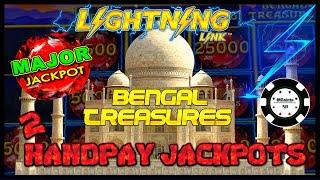 ️HIGH LIMIT Lightning Link Bengal Treasures (2) HANDPAY JACKPOTS  ️$25 MAX BET SPINS MAJOR JACKPOT