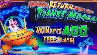 Invaders Return from Planet Moolah ! Big Bonus Wins ! Max Bet