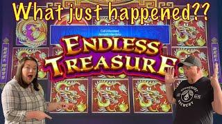 JACKPOT ON A LINE HIT! Endless Treasure bonuses after bonuses! TOP UP vs FREE GAMES
