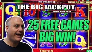 TAIPAN HIT! 25 FREE GAMES BONUS ROUND with a BIG JACKPOT!  FUN WIN | The Big Jackpot