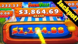 I WAS SHOCKED WHEN I LAND THIS! Farmville Slot Machine MASSIVE JACKPOT HAND PAY!!