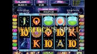 Warlock's Spell Slot Machine Video at Slots of Vegas