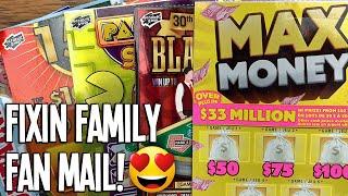 FIXIN FAMILY FAN MAIL!  $20 Max Money + $10 Blackjack  Canada Lotto Scratch & Win
