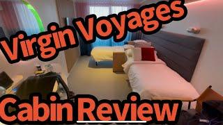 Virgin Voyages Cabin Review!  In Depth Cabin Tour of Virgin Cruise Line's Outside Balcony Stateroom