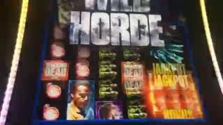 Walking Dead 2 Slot Machine Bonus Feature - Wild Horde - BIG WIN!!!