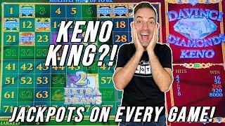 Am I Now the KENO King?!  JACKPOTS on Every Game!