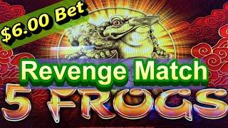 I FOUND & CAUGHT THOSE FROGS !!REVENGE MATCH5 FROGS Slot $6.00 Bet / $325 Free Play栗スロ