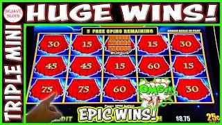 Triple Mini’s PAYS HUGE! I Won Big With Only $100 Lightning Dollar Link Slots