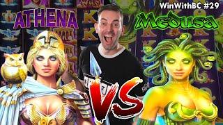 Athena VS Medusa Slot Challenge  Who will win?