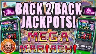 •️ MEGA MARIACHI JACKPOT$! •️Back To Back WINS on Pink Panther Slots!
