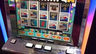 $10 BET ON THE HUNT FOR NEPTUNE'S GOLD SLOT AT RIVER SPIRIT CASINO !!!!! RED SPINS !!!!