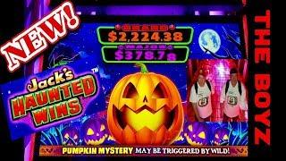 EXCITING NEW SLOTS!JACKS HAUNTED WINS MAX BETBONUS AND FEATURES WITH THE BOYZ!