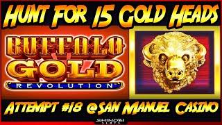 Hunt For 15 Gold Heads! Episode #18 on Buffalo Gold Revolution - 48 Free Games!  BIG WIN Bonus!