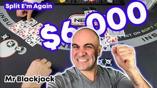 Split E'm Again Mr Blackjack - $6000 Win