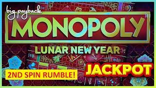 JACKPOT HANDPAY! Monopoly Lunar New Year Slot - DOUBLE BONUS!