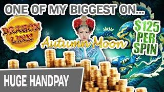 One of My BIGGEST JACKPOTS EVER on AUTUMN MOON  SEVEN Handpays, Actually @ $125/Spin