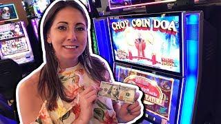 $100 Bonus Round Slot Win! Choy Coin Doa Slots! | Slot Ladies