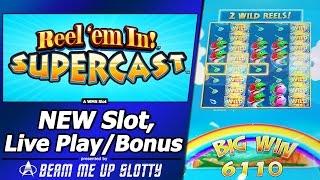 Reel 'Em In Supercast Slot - Raining Fish Feature, Wild Reels and Live Play