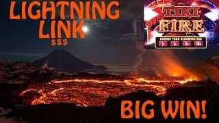 BIG WIN - Lightning Link Tiki Fire Slot Machine Bonus