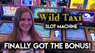 First Time Getting The BONUS on Wild Taxi Slot Machine!!