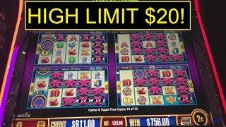$40 INTO $1800 ON $20 BETS BUFFALO AND MISS KITTY SLOT MACHINE!