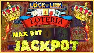 Lock It Link Loteria JACKPOT HANDPAY HIGH LIMIT $25 MAX BET Bonus Rounds Slot Machine Casino