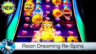 New️Asian Dreaming Lucky Coin Link Slot Machine Respin Features