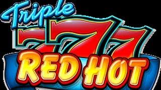 Triple red hot 7's  Live Slot Machine Play