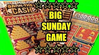 SCRATCHCARD SUNDAY..£100,000 MTH...FULL OF £1,000s..GOLDEN FORTUNE..GET FRUITY..BLACK & GOLD.