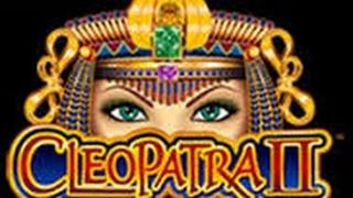 BIG WIN Cleopatra II 25c denom bonus free spins IGT