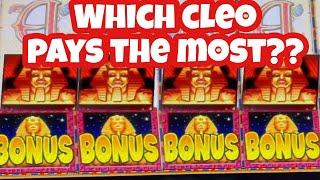 BATTLE OF THE CLEO'S PART 1 / WHICH ONE IS THE BEST TO JACKPOT ON???