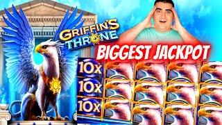 BIGGEST JACKPOT For Griffin's Throne Slot | Live Slot Play | SE-9 | EP-15