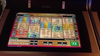 High Limit Cleopatra $20 Bet Free Spins bonus IGT slot machine