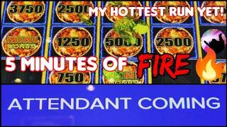 5 Minutes of FIRE!  My Best Run on High Limit Tiki Fire