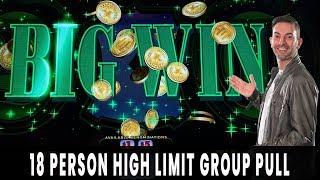 $3600 in $25 Spins!  High Limit GROUP PULL  Green Machine Deluxe & Cash Machine