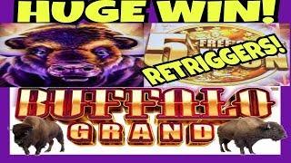 BUFFALO GRAND | HUGE WIN! | RETRIGGERS! | FREE GAMES!