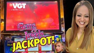 OMG! HANDPAY CAUGHT LIVE ON GEMS & JEWELS! ALSO, A BIG WIN AT THE END ON MY MAGIC $40’s!