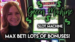 Green Machine Max Bet! Lots of BONUSES!!!!