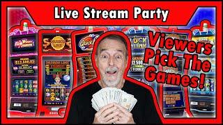 LIVE! Video Poker AND Slots - VIEWERS Pick ALL the Games  • The Jackpot Gents