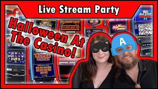 LIVE Halloween Video Poker Party AT THE CASINO with Matt & Hollie! • The Jackpot Gents
