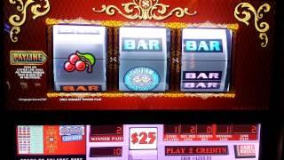 Live play on high limit top dollar slot machine.