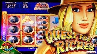 Quest For Riches BIG BONUS!!! Konami 2c Slot in San Manuel Casino
