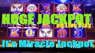 Miracle ! HUGE JACKPOT! Timber Wolf Deluxe Slot HAND PAY ! MAX30(#15)$2.50 MAX BET All Live !