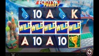 SUPER WIN on the New Footy Frenzy Online Slot from Cayetano Gaming