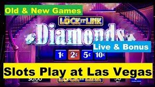 LAS VEGAS SLOTS Old & New Games Live play & Bonus 5 Treasures/Oz/Lock it Link /3 slots Play