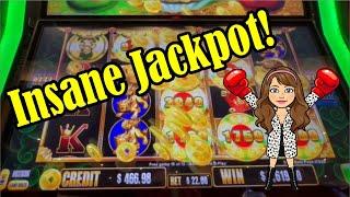 We Won an INSANE Jackpot the First Time We Played This Slot Machine!