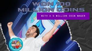 WON 100 MILLION COINS WITH A 5 MILLION COIN WAGER PLAYING CLASSIC SLOTS   [PLAY SLOTS 4 REAL MONEY]