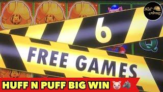 ️HUFF N PUFF BONUS️Try Hard to Win Big Compilation SLOT MACHINE